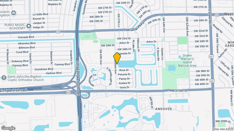 3709 SW 68th Ave Map and Location Details
