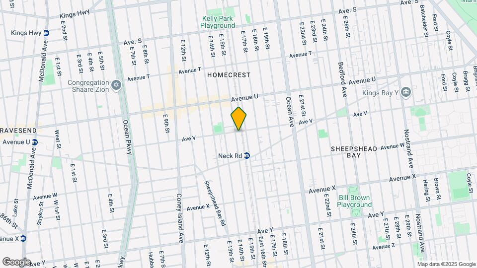 1502-1504 Avenue V Map and Location Details