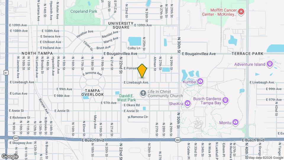 10004 N 25th St Map and Location Details