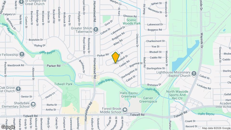 7244 Rhobell St Map and Location Details