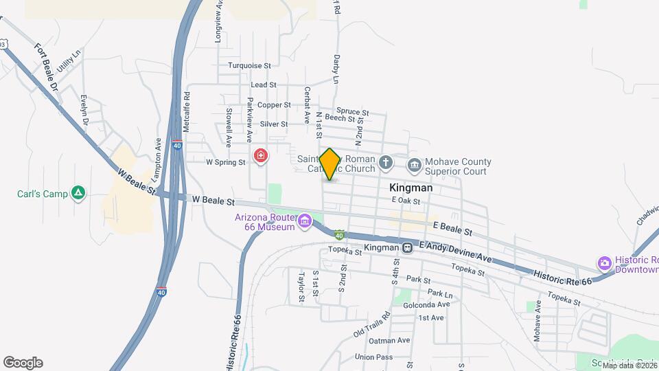 107 E Oak St Map and Location Details