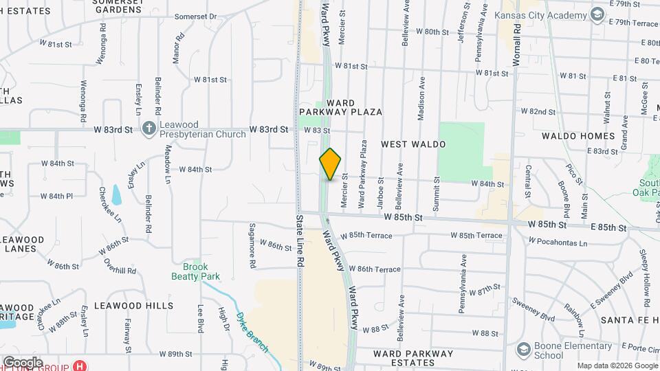 8409 Ward Pky Map and Location Details