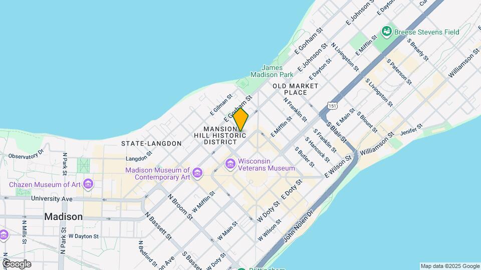 214 N Pinckney St Map and Location Details