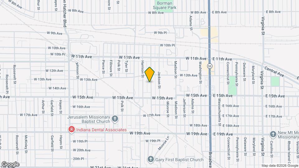 1338 Van Buren St Map and Location Details