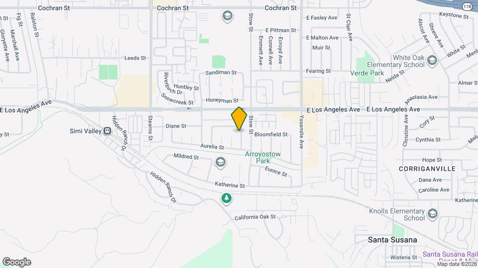 1847 N Hilliard Ave Map and Location Details