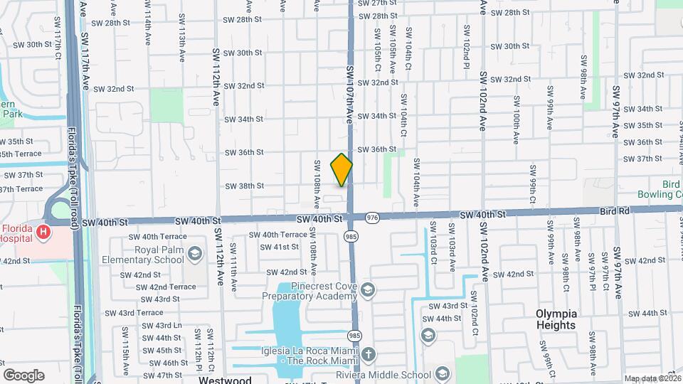 3832 SW 107th Ave Map and Location Details