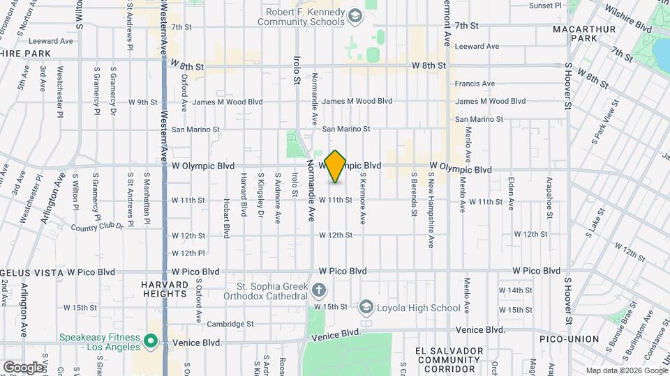 1038 S Mariposa Ave Map and Location Details