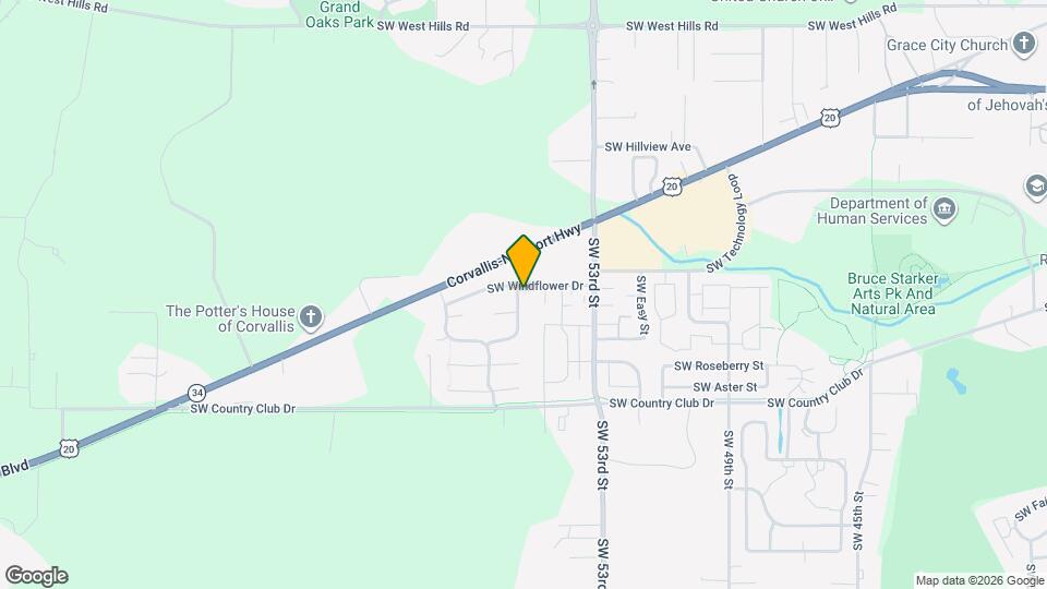 5536 SW Windflower Dr Map and Location Details