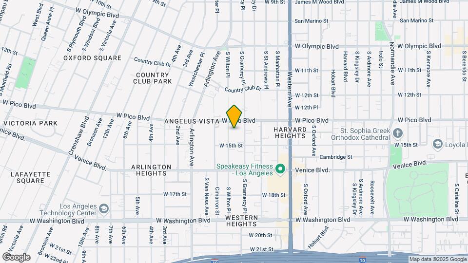 1330 S Wilton Pl Map and Location Details