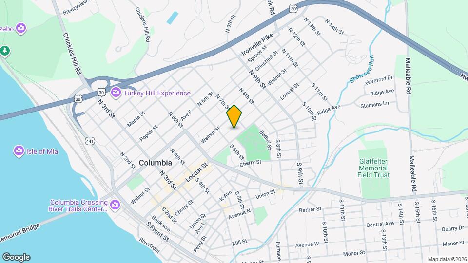 629 Locust St Map and Location Details