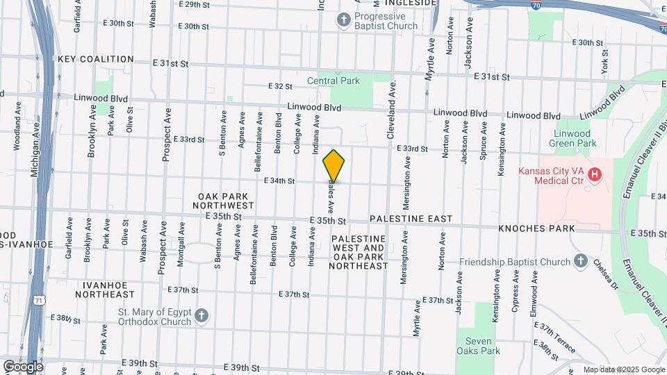 3501 E 34th St Map and Location Details