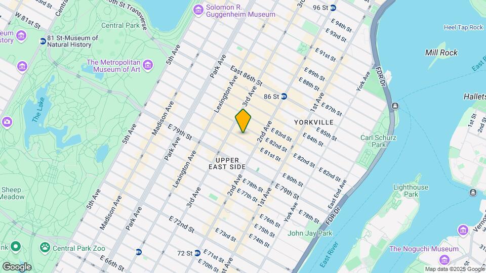 225 E 81st St Mapa y Detalles de la Ubicación