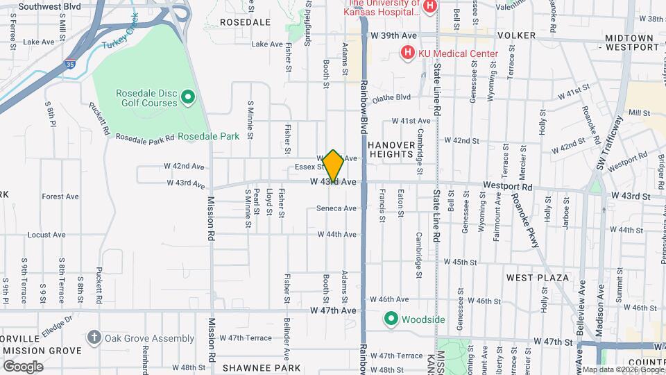 4303 Booth St Map and Location Details