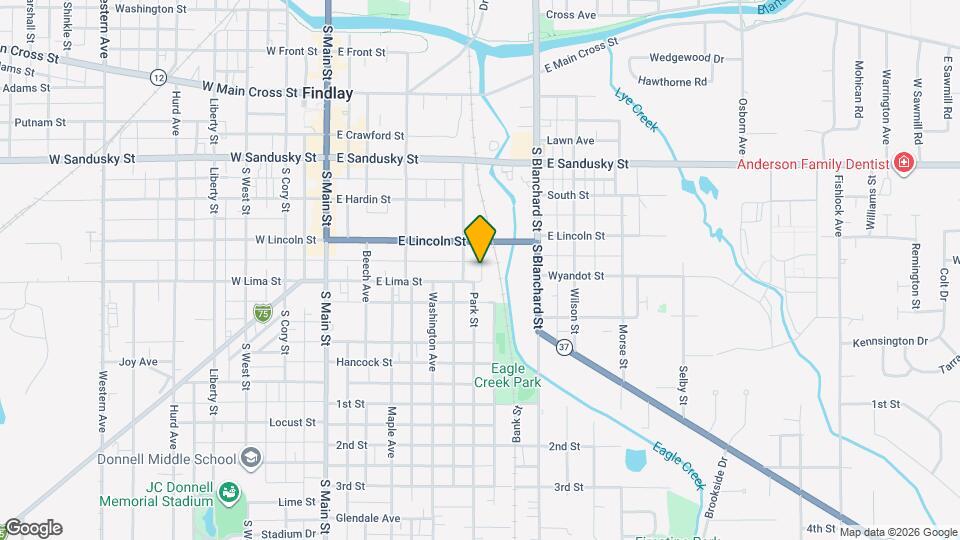 514 E Lima St, Unit 514 E Lima St Findlay Oh Mapa y Detalles de la Ubicación