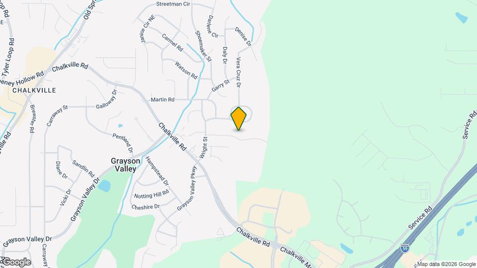 5136 Falling Creek Ln Map and Location Details