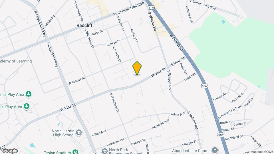 623 S Atcher St Map and Location Details