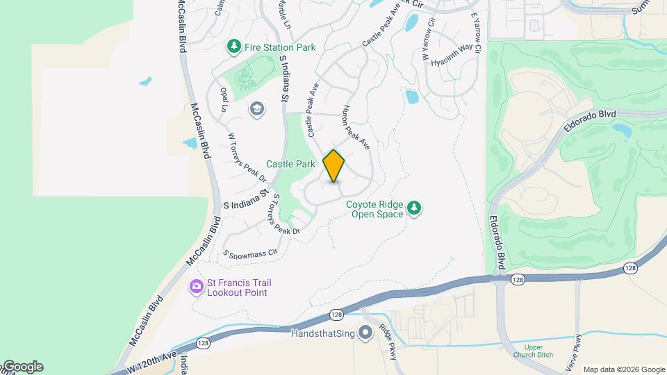 3717 Castle Peak Ave Map and Location Details