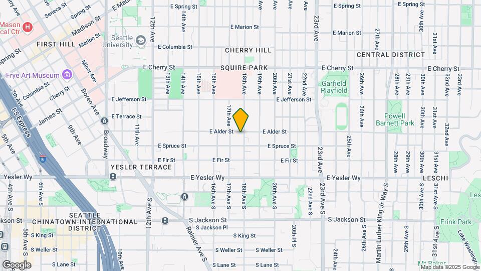 1717 E Alder St Map and Location Details