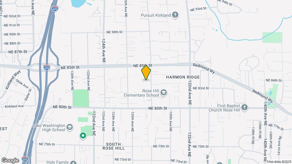 12713 NE 83rd Ct Map and Location Details