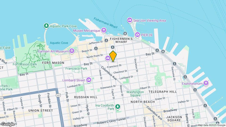 North Beach Place Mapa y Detalles de la Ubicación