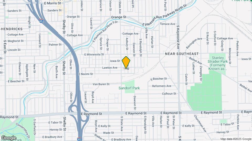 1820 Asbury St Map and Location Details