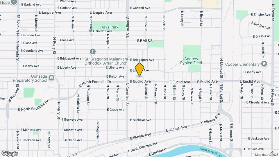 2201 E Euclid Ave Mapa y Detalles de la Ubicación
