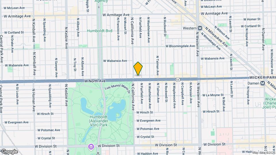 2740 W North Ave Map and Location Details