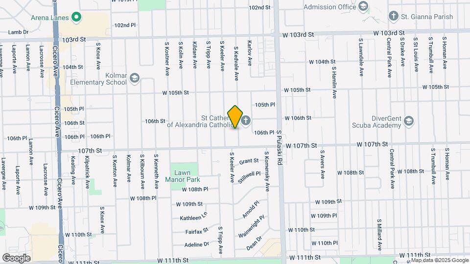 10620 Kedvale Ave Map and Location Details