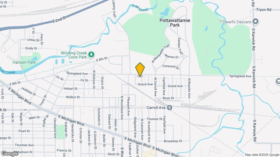 614 N Calumet Ave Map and Location Details