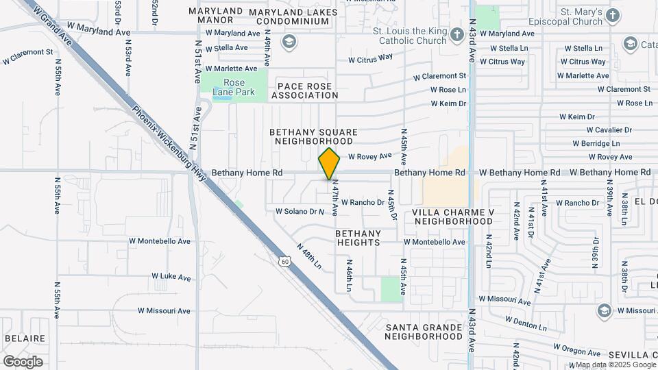 5871 N 47th Dr Map and Location Details