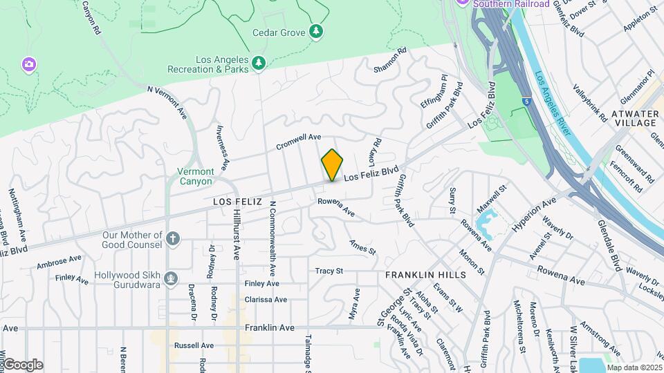 4116 Los Feliz Blvd Mapa y Detalles de la Ubicación