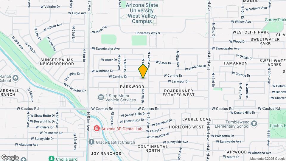 4720 W Larkspur Dr Map and Location Details