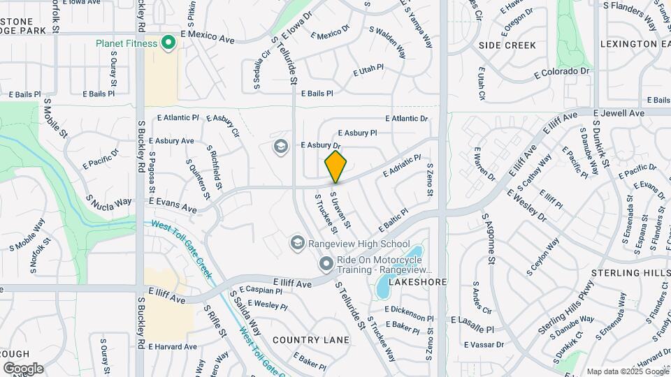 2110 S Uravan St Mapa y Detalles de la Ubicación