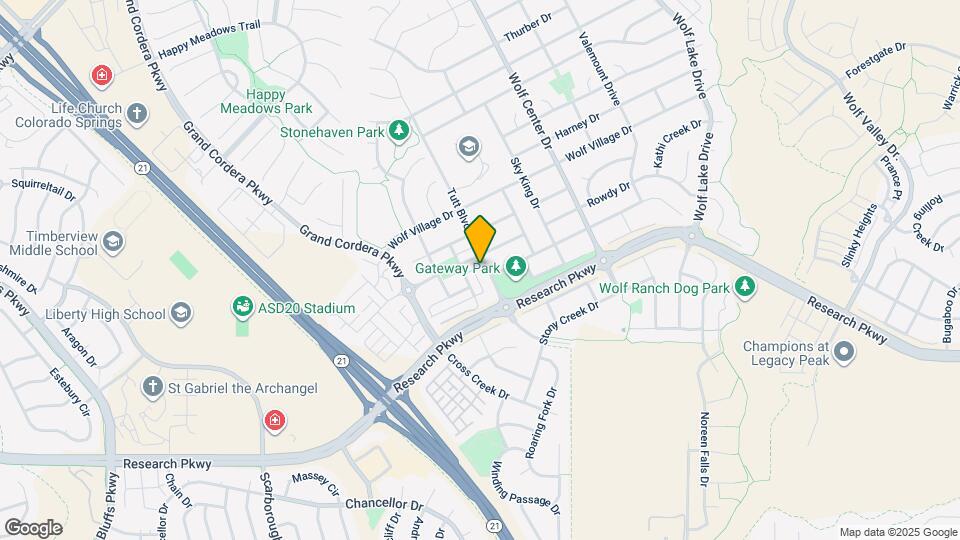 8952 Tutt Blvd Map and Location Details