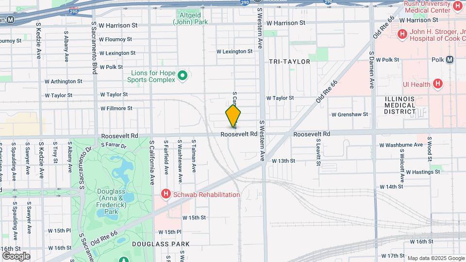 2500 W Roosevelt Rd Map and Location Details