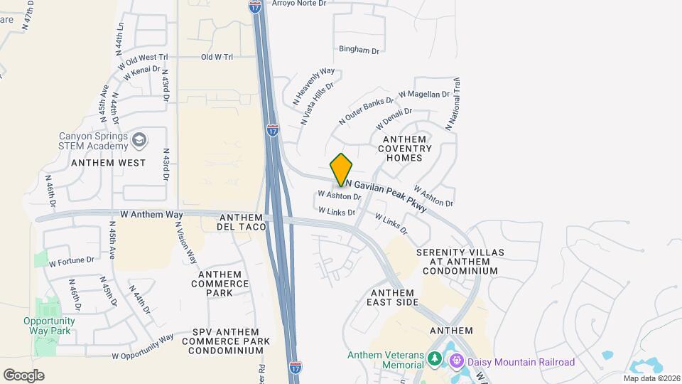 3842 W Ashton Dr Map and Location Details