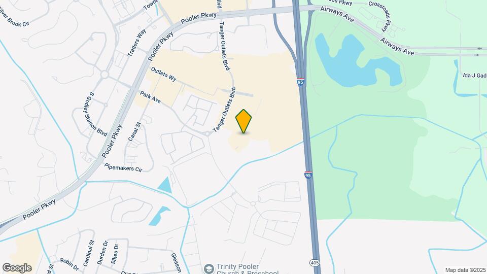 Furnished Studio - Pooler Map and Location Details
