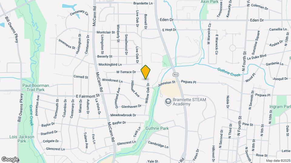 1603 Willow Oak Dr Map and Location Details