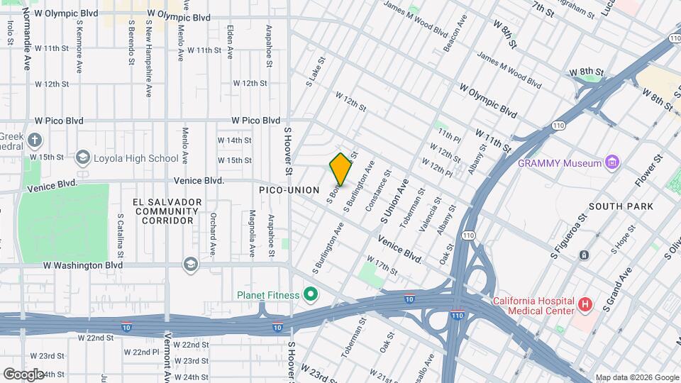 1420 S Bonnie Brae St Mapa y Detalles de la Ubicación