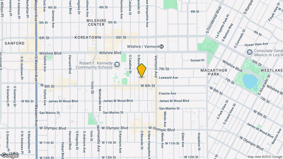742 S Berendo St Map and Location Details