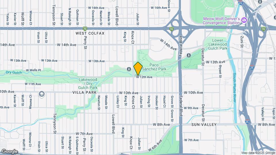 3424 W 12th Ave Map and Location Details