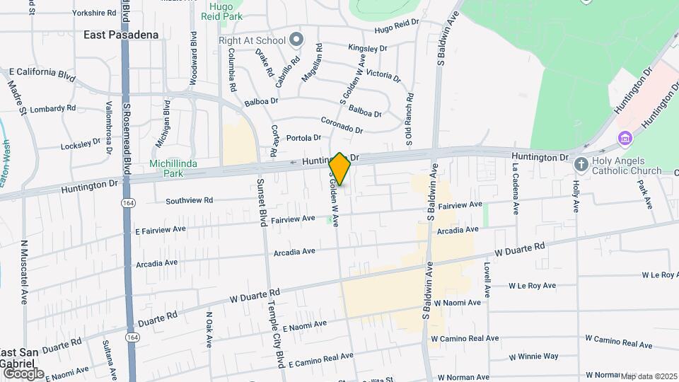 836 S Golden West Ave Map and Location Details
