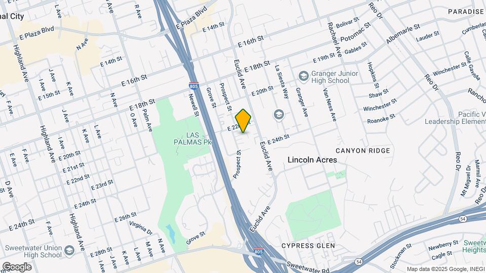 2235 Prospect St Map and Location Details