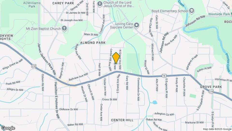 845 Oak St NW Map and Location Details