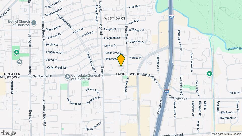 5100 San Felipe St Map and Location Details