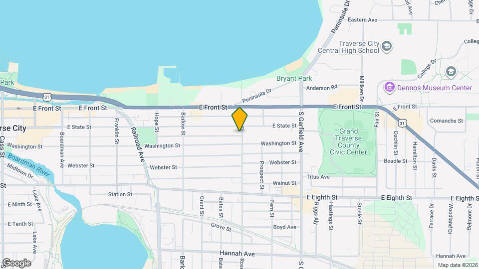 210 Rose St Map and Location Details