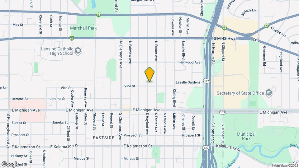 302 N Hayford Ave Map and Location Details