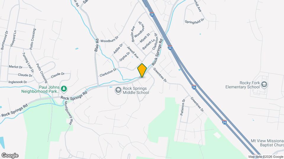 3009 Rock Springs Rd Map and Location Details