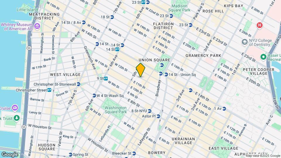 12 E 12th St Map and Location Details