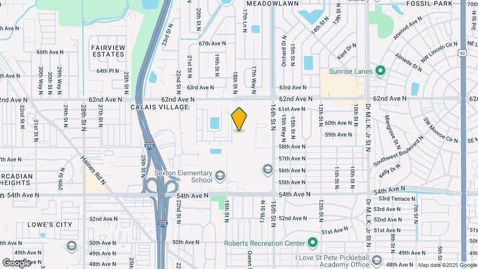 5855 18th St N Map and Location Details
